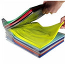 Kit com 10 Organizadores de Roupas Tipo Arquivo para Camisas e Camisetas