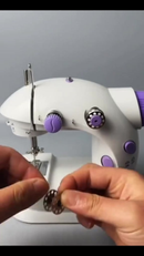 Mini Máquina de Costura Elétrica Portátil Bivolt com Pedal