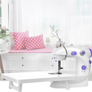 Mini Maquina De Costura Elétrica Bivolt + Pedal Portátil