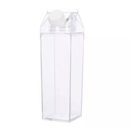 Garrafa Transparente Em Formato Caixa Leite Portátil Geladeira 500ml-1000ml