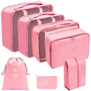 Kit Organizador de Mala com 7 Peças para Roupas e Viagem