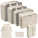 Kit Organizador de Mala com 7 Peças para Roupas e Viagem