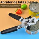Abridor De Latas E Garrafas Aço Inox Profissional Casa