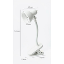Mini Lâmpada De Mesa LED Alimentada Por Bateria Livro De Leitura com Clipe De suporte Luz Ajustável Portátil.