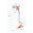 Mini Luminária LED de Leitura com Clipe Portátil a Bateria