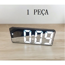 Relógio Despertador Digital de Mesa LED com Alarme, Temperatura e USB