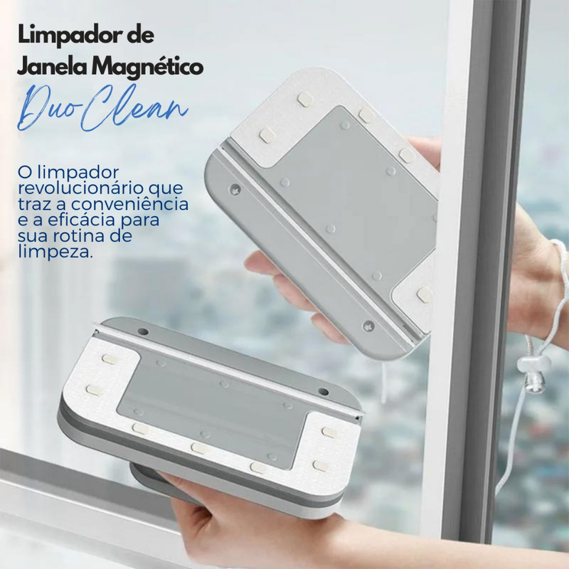 Limpador Janelas Magnético Duplo Limpa Vidros Escova Lavar Limpeza Doméstica Externa com Segurança DuoClean