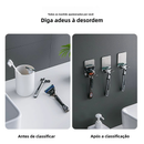 Suporte Para Parelho De Barbear Lamina Gillette Gilete Prestobarba Em Aço Inox Fita 3M