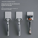 Suporte Para Parelho De Barbear Lamina Gillette Gilete Prestobarba Em Aço Inox Fita 3M
