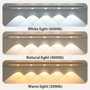 Luz de LED com Sensor para Armário 60cm Ultra Fina 3 Cores, Recarregável (Branco/Quente/Natural)-F9