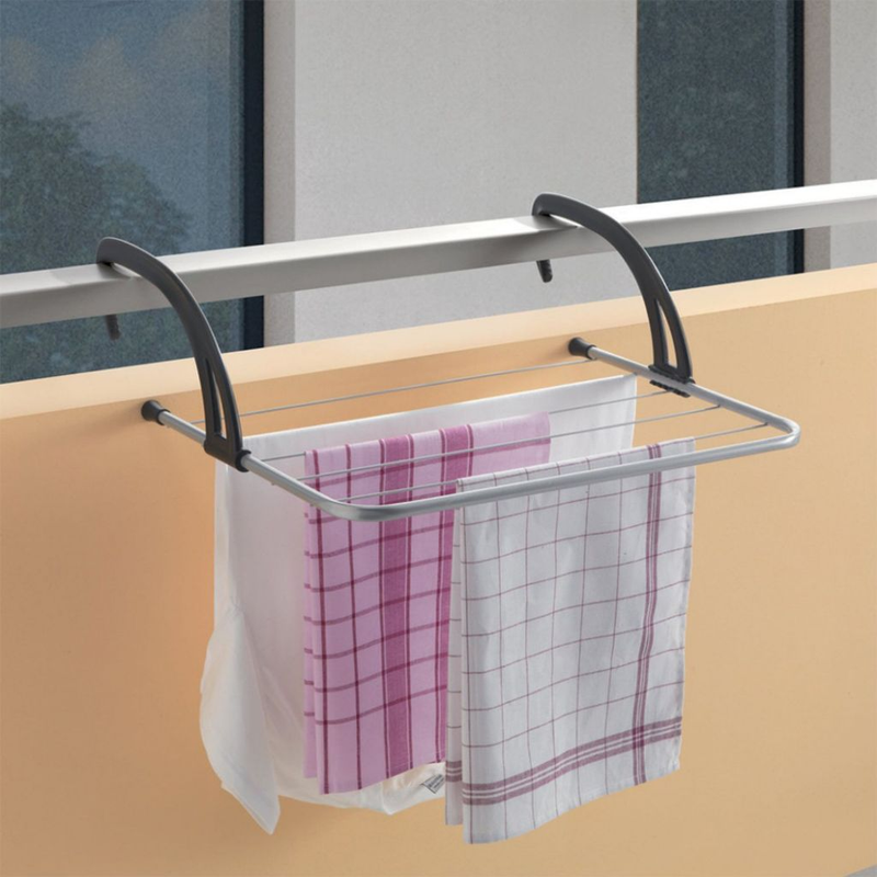 Varal Portátil Para Apartamento Secador De Roupas Prático e Retrátil Para Janela e Parede