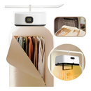 Secador de Roupas Portátil Elétrico Dobrável com Cortina e Timer