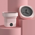 Mini Máquina de Lavar Dobrável 12,5L com Centrífuga 3 Modos Bivolt