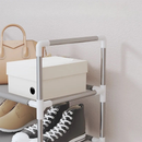 Sapateira Vertical Luxuosa Aço Inoxidável 9 Prateleiras Capacidade para 27 Pares de Sapatos Residencial