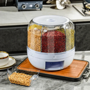 Organizador Dispenser Giratório Para Cereais Grãos Alimentos Com 6 Divisórias - WING