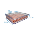 Porta Frios Hermético Empilhável para Presunto, Queijo e Alimentos