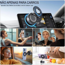 Suporte Celular Carro Magnético Metal Ventosa a Vácuo 360° Forte Anti-Queda iPhone