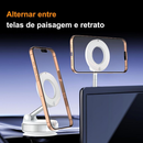 Suporte Celular Carro Magnético Metal Ventosa a Vácuo 360° Forte Anti-Queda iPhone