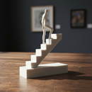Escultura Caminho Ao Topo Sucesso Estátua Decorativa Motivacional Sucesso Escritório Mesa Luxo 13cm