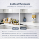 Dispensia SmartWall 1000ml – O dispenser inteligente que transforma qualquer cozinha em um espaço organizado.
