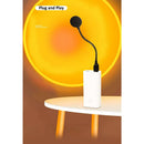Pôr Do Sol Luz Da Sala internet USB Celebridade Cabeceira Tiro Nunca Define Fundo Ao Vivo Projeção Atmosfera De Fadas Lâ