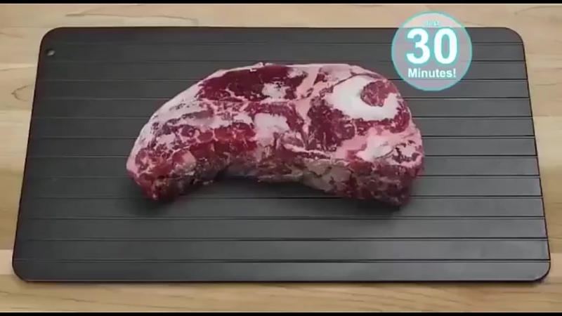 Placa de Descongelamento Rápido | Ferramenta Eficiente para Carnes e Alimentos | Essencial de Cozinha em Promoção