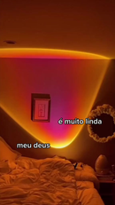 Pôr Do Sol Luz Da Sala internet USB Celebridade Cabeceira Tiro Nunca Define Fundo Ao Vivo Projeção Atmosfera De Fadas Lâ