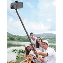 Tripé de bastão de selfie para celular de 1,7 m, controle remoto integrado, portátil