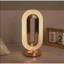 Luminária de Mesa LED Touch em Cristal Acrílico com 3 Tons de Luz