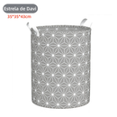 Cesto Organizador Dobrável Impermeável 40L Multiuso para Roupas e Brinquedos