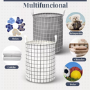 Cesto Organizador Multiuso Dobrável–Impermeável, Compacto e Resistente – Ideal para Roupa Suja, Brinquedos e Mais | 40L