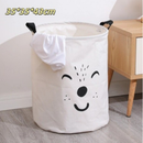 Cesto Organizador Dobrável Impermeável 40L Multiuso para Roupas e Brinquedos