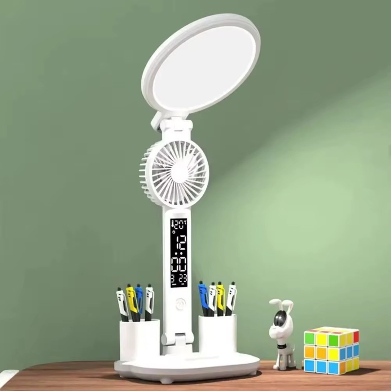 Luminária com Ventilador Mesa Touch 7W Luz Fria e Quente 40 LEDs Onistek ON-LM302