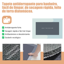 Tapete de Banheiro Absorvente Antiderrapante de Secagem Rápida
