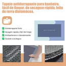 Tapete de Banheiro Absorvente Antiderrapante de Secagem Rápida