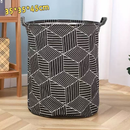 Cesto Organizador Dobrável Impermeável 40L Multiuso para Roupas e Brinquedos